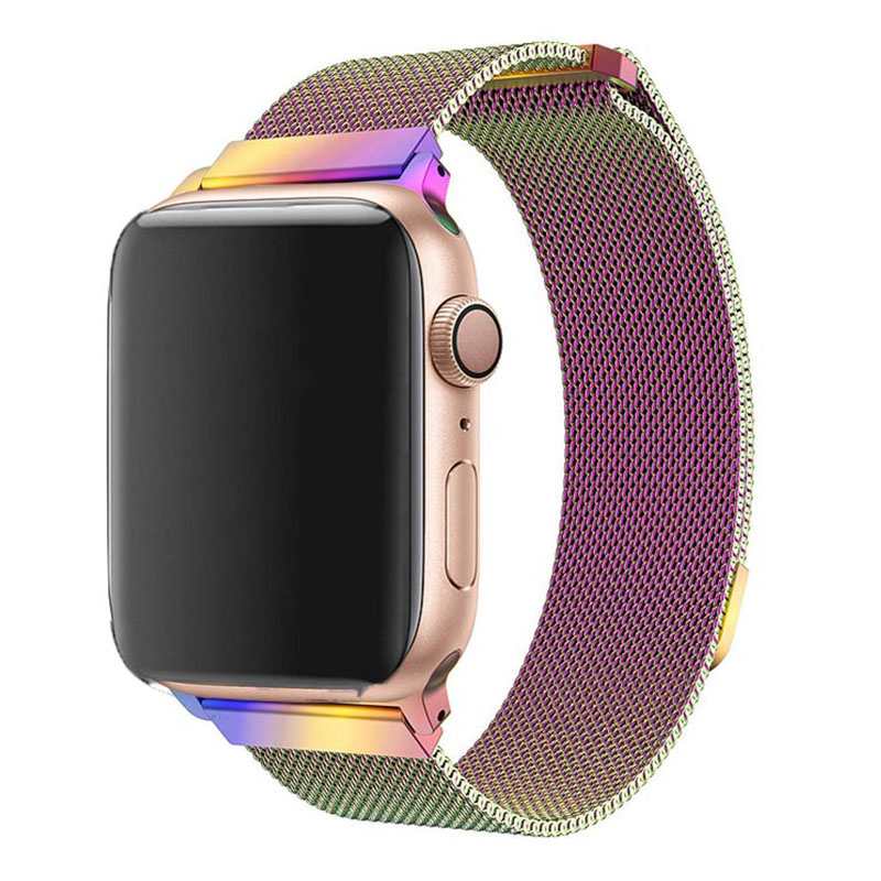 بند فلزی میلانس رنگ هفت رنگ مناسب برای اپل واچ