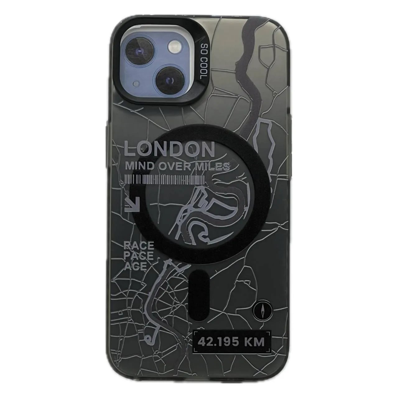 قاب گوشی آیفون مدل لندن مگسیف هولوگرامی مات