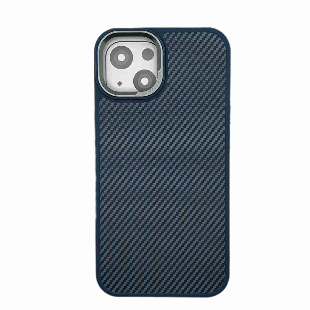 قاب گوشی ایفون مگسیف طرح کربن سرمه ای