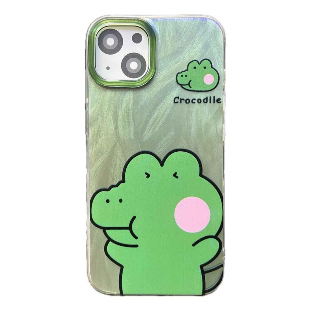 قاب گوشی آیفون طرح کروکدیل گوگولی هولوگرامی