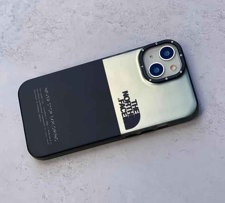 قاب گوشی آیفون هولوگرامی مدل North Face دو رنگ