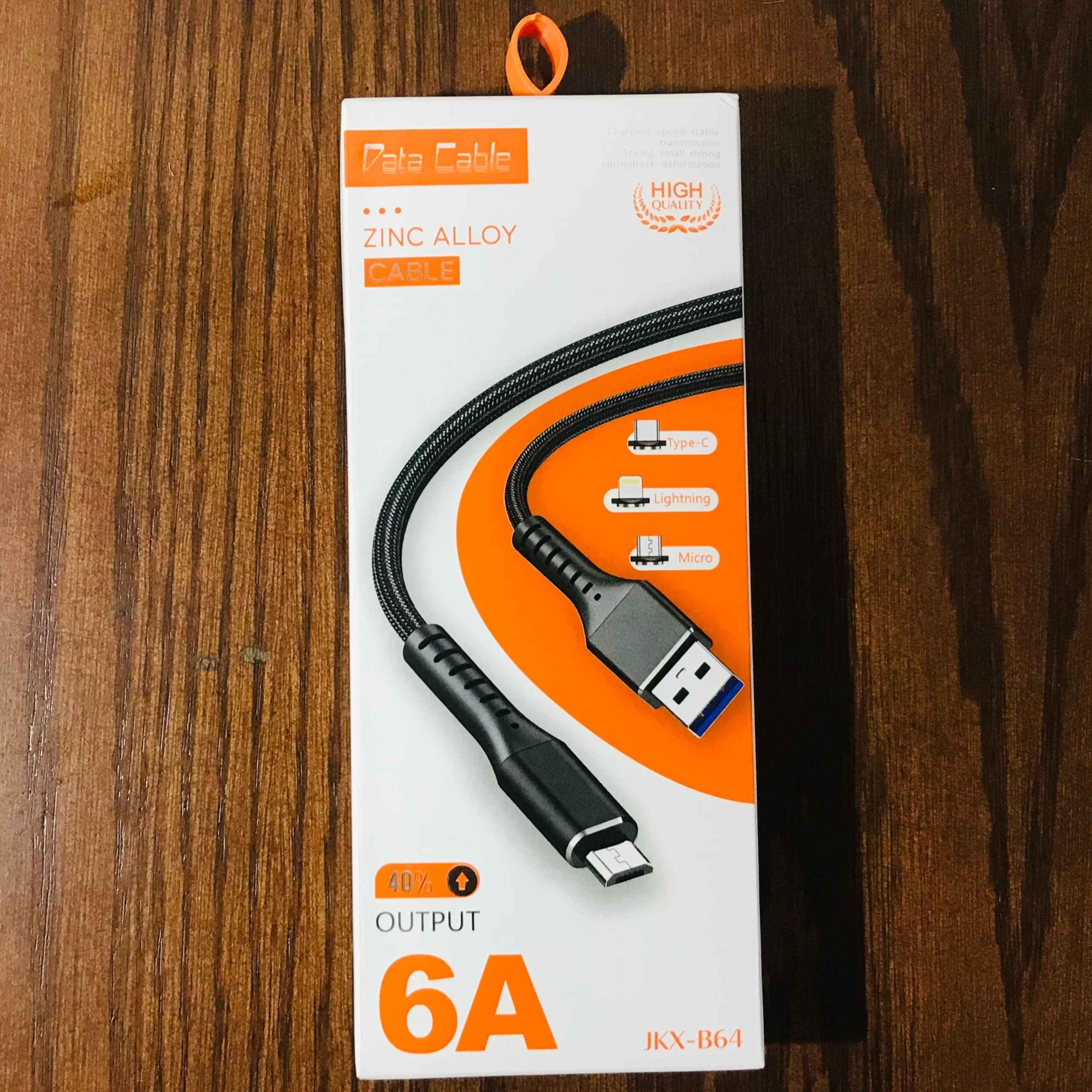 کابل شارژ Type-c به USB برزنتی فست شارژZinc Alloy مدل jkx-b64