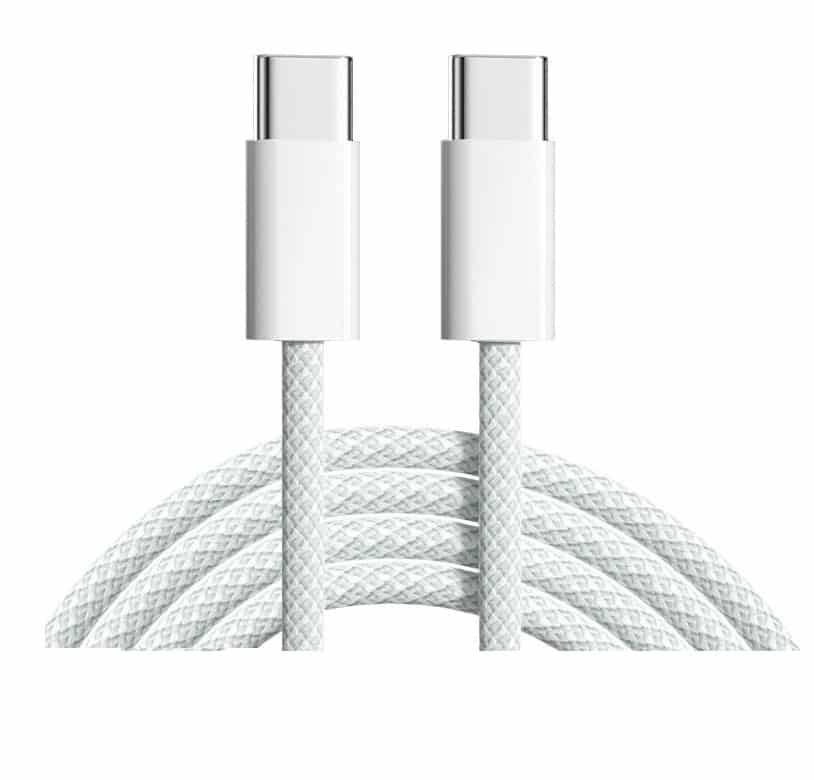 کابل شارژر USB-C به USB-C اپل، طول 1 متر (روکش کنفی)